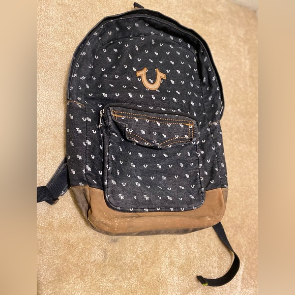 True Religion mini backpack studded light brown Amazon.com: True Religion Mini Backpack, Blue, 11 Inch  main image 4